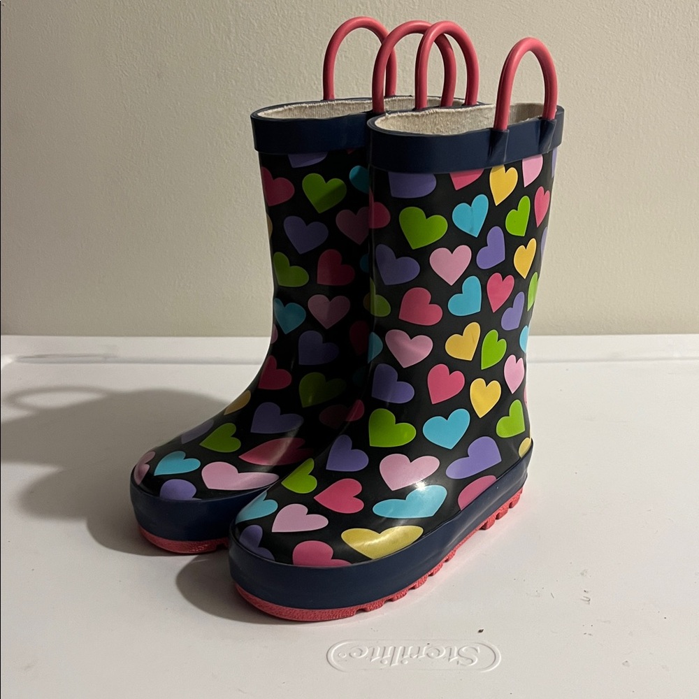 Western Chief Multicolor Heart Rain Boots - Picture 6 of 7
